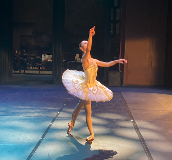 Solo ballet performance